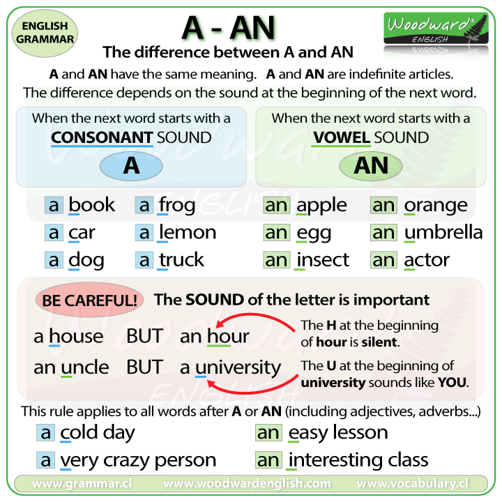 Articles - Definite, Indefinite and No Article - English Grammar