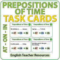 Preposition Usage Chart