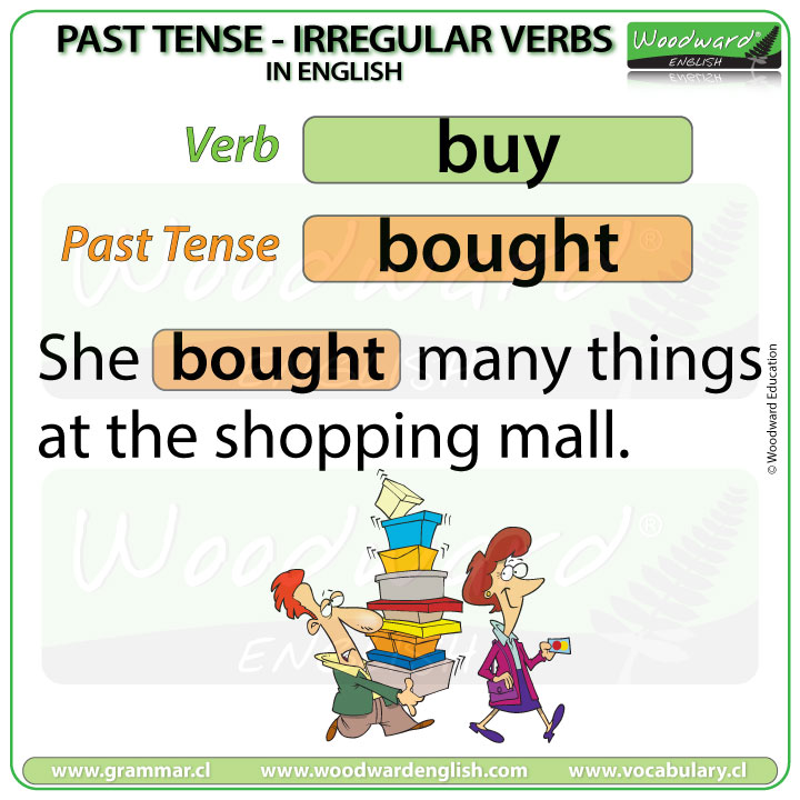 past tense verb example sentences